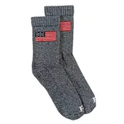 American Flag Cotton Marled Socks - Navy/Natural
