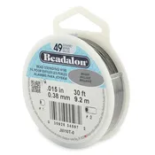 0.015" Bright 49 Strand Beadalon Wire (30ft)