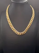 10K Gold Cuban Link Chain 16 in, 128g