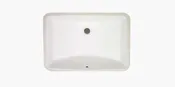 37" Solid Surface Vanity Top with Rectangular Porcelain Bowl