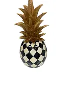 11" MacKenzie Childs Courtly Check Pineapple