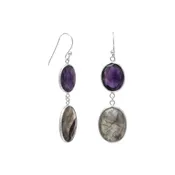 Amethyst & Labradorite Earrings