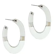 Hand-poured Resin J Hoop Earrings from Andrew Hamilton Crawford   (Copy)