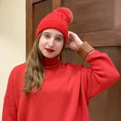 Cable-Knit Pom Hat - Made by Bruno Carlo — Poppi Italian Leather