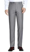 (32W, 36W) Gray Pre-Hemmed Regular Fit Dress Pants