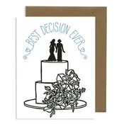 BEST DECISION EVER - BRIDE/BRIDE CARD — lynn-oleum