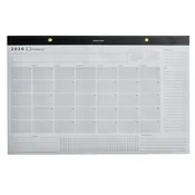 2026 Vegan Leather Desktop Calendar - 11" x 17" - 12 Months