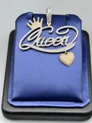 10KT Gold 0.85CT Diamond Queen Pendant