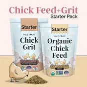 Chick Feed Starter Pack | Organic Starter Feed + Starter Grit