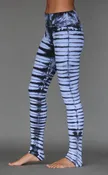 Bengal Tiger Tie Dye Ankle Length Yoga Legging- Serenity Blue