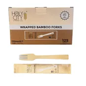 6.7" Wrapped Bamboo Forks