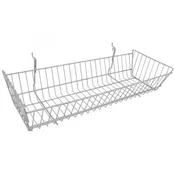 24" × 10" × 5" Gridwall/Slatwall Basket