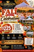 FALL PARTY PACKAGE — $225