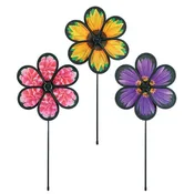 10" Assorted Flower Spinners (3 Pack)