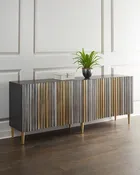Aluminum Wrapped Entertainment Console