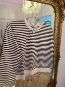 Alexis Striped Long Sleeve Crew