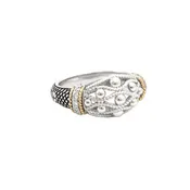 Andrea Candela 18kt and Sterling Silver Diamond Ring, La Corona