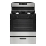 AMANA  30-inch Gas Range with Bake Assist Temps - Stainless Steel (AGR6303MMS)