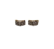 14K Yellow Gold Pyramid-Style Diamond Stud Earrings - HOUSEWARE THRIFT STORE