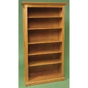 5 – Shelf Raised Panel Bookcase