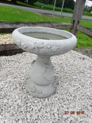 Birdbath Butterfly Base And Bowl