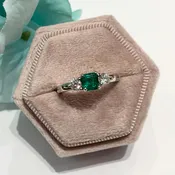 Square Emerald Ring