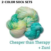 2-Color Sock Sets in DK – Cheaper than Therapy + Zuni