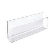 13.5"W Wall Mount Acrylic U-Shape Shelf, 2-Pack