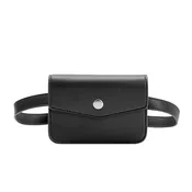 Amberlee Black Vegan Leather Belt Bag