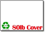 100% Recycled Cardstock | White | 5" X 7" (80lb Cover)