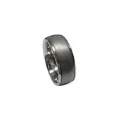 8mm "Fire Ball" 950 Palladium Rails Low Dome Band