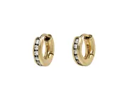 10pt Diamond Huggie Hoop Earrings