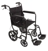 Aluminum 19″ Transport Chair With Footrests