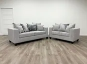 110-Hollywood Dove Sofa & Loveseat