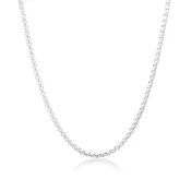 14K White Gold Box Chain
