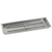 36 x 12 Stainless Steel Rectangular Drop-In Fire Pit Pan by AFG