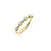 Diamond Bubble Ring - Gold 'N I