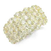 3.02ctw Round Light Yellow Diamond Band 14Kt Yellow Gold