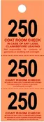 Coat Check Tickets – Salmon – 500 Count