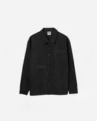 Artists Run the Streets™ Embroidered Floral Black Button Up Shirt