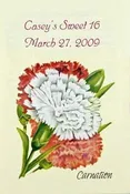 Carnation Birthday Party Seed Favor