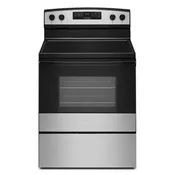 AMANA  30-inch Electric Range with Extra-Large Oven Window - Stainless Steel (AER6303MMS)