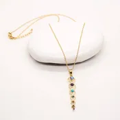 Brass Stone Chakra Necklace
