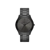 Michael Kors Mens Oversized Slim Runway Black-Tone Watch