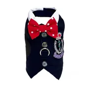 Boy's Crested Vest With Built In Dog Harness