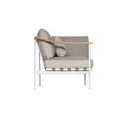 Barlow Tyrie Around Deep Seating Single Module - Aluminum (R) / Teak (L) Arms