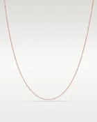 14k Rose Gold Diamond-Cut Cable Chain