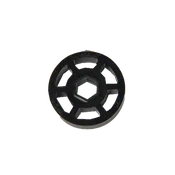 2" OD x 1/2" Wide Straight Flex Wheel (1/2" Hex, 45A)