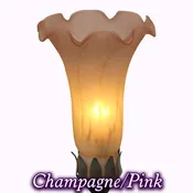 Add-On Glass Tulip Shade - Yellow/Pink