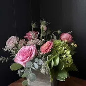 WOODEN PLANTER ARRANGEMENT, CUBE